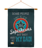 Superhero Dad - Father's Day Summer Vertical Impressions Decorative Flags HG115104 Made In USA