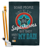 Superhero Dad - Father's Day Summer Vertical Impressions Decorative Flags HG115104 Made In USA