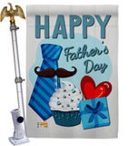 Happy Father's Day - Father's Day Summer Vertical Impressions Decorative Flags HG115117 Made In USA