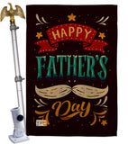 Hooray Father's Day - Father's Day Summer Vertical Impressions Decorative Flags HG115151 Made In USA