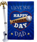 I Love You Dad - Father's Day Summer Vertical Impressions Decorative Flags HG115171 Made In USA