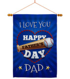 I Love You Dad - Father's Day Summer Vertical Impressions Decorative Flags HG115171 Made In USA