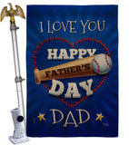 I Love You Dad - Father's Day Summer Vertical Impressions Decorative Flags HG115171 Made In USA