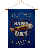 I Love You Dad - Father's Day Summer Vertical Impressions Decorative Flags HG115171 Made In USA