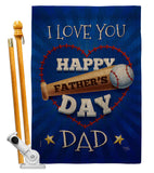 I Love You Dad - Father's Day Summer Vertical Impressions Decorative Flags HG115171 Made In USA