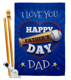 I Love You Dad - Father's Day Summer Vertical Impressions Decorative Flags HG115171 Made In USA