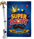 Super Daddy - Father's Day Summer Vertical Impressions Decorative Flags HG115172 Made In USA