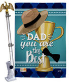 Dad You are the Best - Father's Day Summer Vertical Impressions Decorative Flags HG137048 Made In USA