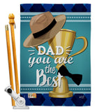 Dad You are the Best - Father's Day Summer Vertical Impressions Decorative Flags HG137048 Made In USA