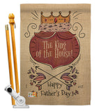 The King Of The House - Father's Day Summer Vertical Impressions Decorative Flags HG137125 Made In USA