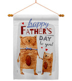 Daddy Bear - Father's Day Summer Vertical Impressions Decorative Flags HG137479 Made In USA