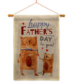 Daddy Bear - Father's Day Summer Vertical Impressions Decorative Flags HG137479 Made In USA