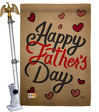 Happy Father's Day - Father's Day Summer Vertical Impressions Decorative Flags HG191087 Made In USA