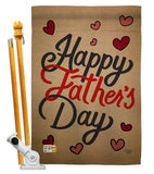 Happy Father's Day - Father's Day Summer Vertical Impressions Decorative Flags HG191087 Made In USA