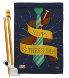 Happy Smartest Dad - Father's Day Summer Vertical Impressions Decorative Flags HG192064 Made In USA