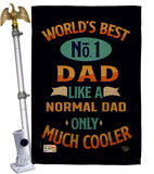 Cooler Dad - Father's Day Summer Vertical Impressions Decorative Flags HG192187 Made In USA