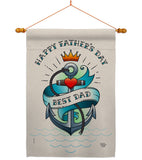 Best Dad Day - Father's Day Summer Vertical Impressions Decorative Flags HG192345 Made In USA