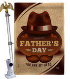 You Are My Hero - Father's Day Summer Vertical Impressions Decorative Flags HG192365 Made In USA