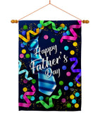 Best Tie Father - Father's Day Summer Vertical Impressions Decorative Flags HG192569 Made In USA