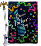 Best Tie Father - Father's Day Summer Vertical Impressions Decorative Flags HG192569 Made In USA