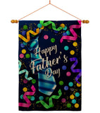 Best Tie Father - Father's Day Summer Vertical Impressions Decorative Flags HG192569 Made In USA