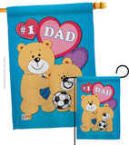 Love Dad - Father's Day Summer Vertical Impressions Decorative Flags HG115036 Made In USA