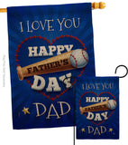 I Love You Dad - Father's Day Summer Vertical Impressions Decorative Flags HG115171 Made In USA