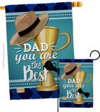 Dad You are the Best - Father's Day Summer Vertical Impressions Decorative Flags HG137048 Made In USA