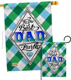 Best Dad on Earth - Father's Day Summer Vertical Impressions Decorative Flags HG137059 Made In USA