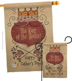 The King Of The House - Father's Day Summer Vertical Impressions Decorative Flags HG137125 Made In USA