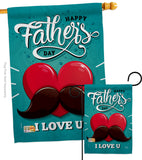 Dad Mustache - Father's Day Summer Vertical Impressions Decorative Flags HG137153 Made In USA