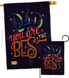 Dad Are Best - Father's Day Summer Vertical Impressions Decorative Flags HG137183 Made In USA