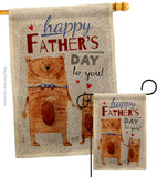 Daddy Bear - Father's Day Summer Vertical Impressions Decorative Flags HG137479 Made In USA