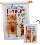 Daddy Bear - Father's Day Summer Vertical Impressions Decorative Flags HG137479 Made In USA