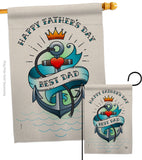 Best Dad Day - Father's Day Summer Vertical Impressions Decorative Flags HG192345 Made In USA