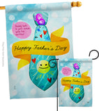 Happy Daddy Day - Father's Day Summer Vertical Impressions Decorative Flags HG192615 Made In USA