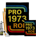 Pro 1973 Roe - Support Inspirational Horizontal Impressions Decorative Flags HG190161 Made In USA