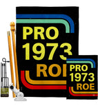 Pro 1973 Roe - Support Inspirational Horizontal Impressions Decorative Flags HG190161 Made In USA