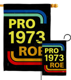 Pro 1973 Roe - Support Inspirational Horizontal Impressions Decorative Flags HG190161 Made In USA