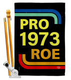 Pro 1973 Roe - Support Inspirational Horizontal Impressions Decorative Flags HG190161 Made In USA