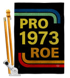 Pro 1973 Roe - Support Inspirational Horizontal Impressions Decorative Flags HG190161 Made In USA