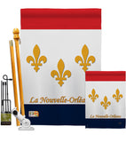 New Orleans - Fleur De Lys Interests Vertical Impressions Decorative Flags HG118006 Made In USA