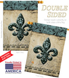 Flower De Luce - Fleur De Lys Interests Vertical Impressions Decorative Flags HG118003 Made In USA