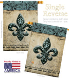 Flower De Luce - Fleur De Lys Interests Vertical Impressions Decorative Flags HG118003 Made In USA