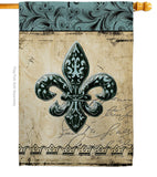 Flower De Luce - Fleur De Lys Interests Vertical Impressions Decorative Flags HG118003 Made In USA