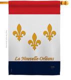 New Orleans - Fleur De Lys Interests Vertical Impressions Decorative Flags HG118006 Made In USA