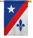 Franco American - Fleur De Lys Interests Vertical Impressions Decorative Flags HG118007 Made In USA