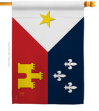 Acadiana - Fleur De Lys Interests Vertical Impressions Decorative Flags HG118008 Made In USA