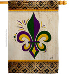 Fleur De Lys - Fleur De Lys Interests Vertical Impressions Decorative Flags HG137426 Made In USA