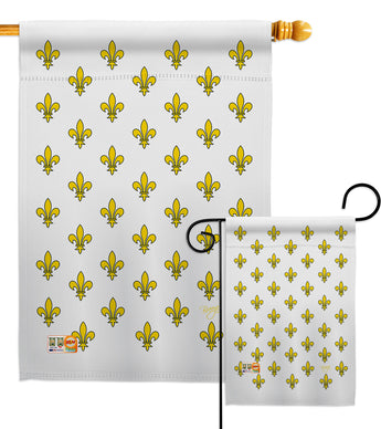 Royal French - Fleur De Lys Interests Vertical Impressions Decorative Flags HG118005 Made In USA